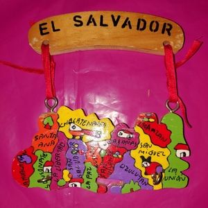 Handmade of El Salvador Map